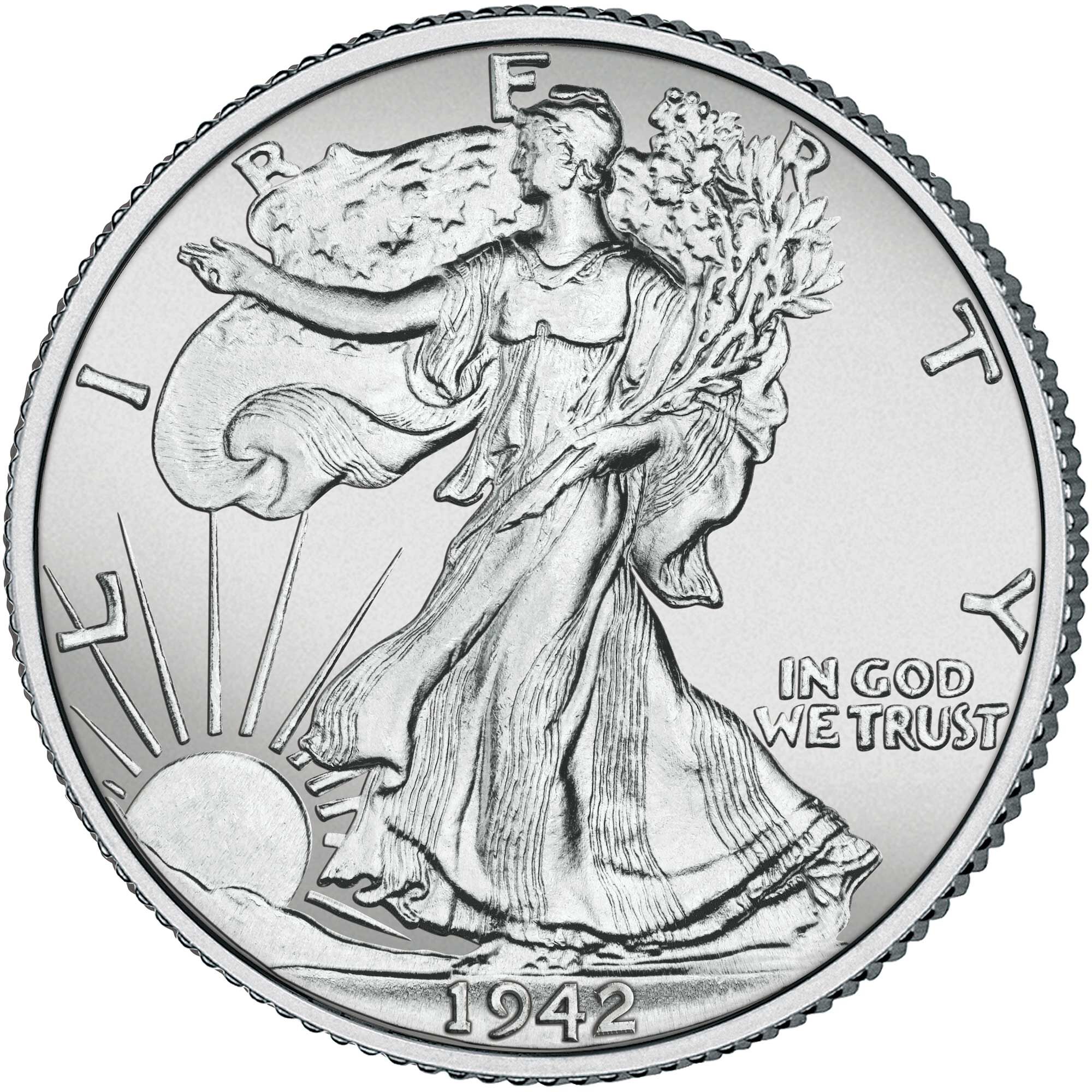 superb uncirculated walking liberty silver half dollar WSU c Coin
