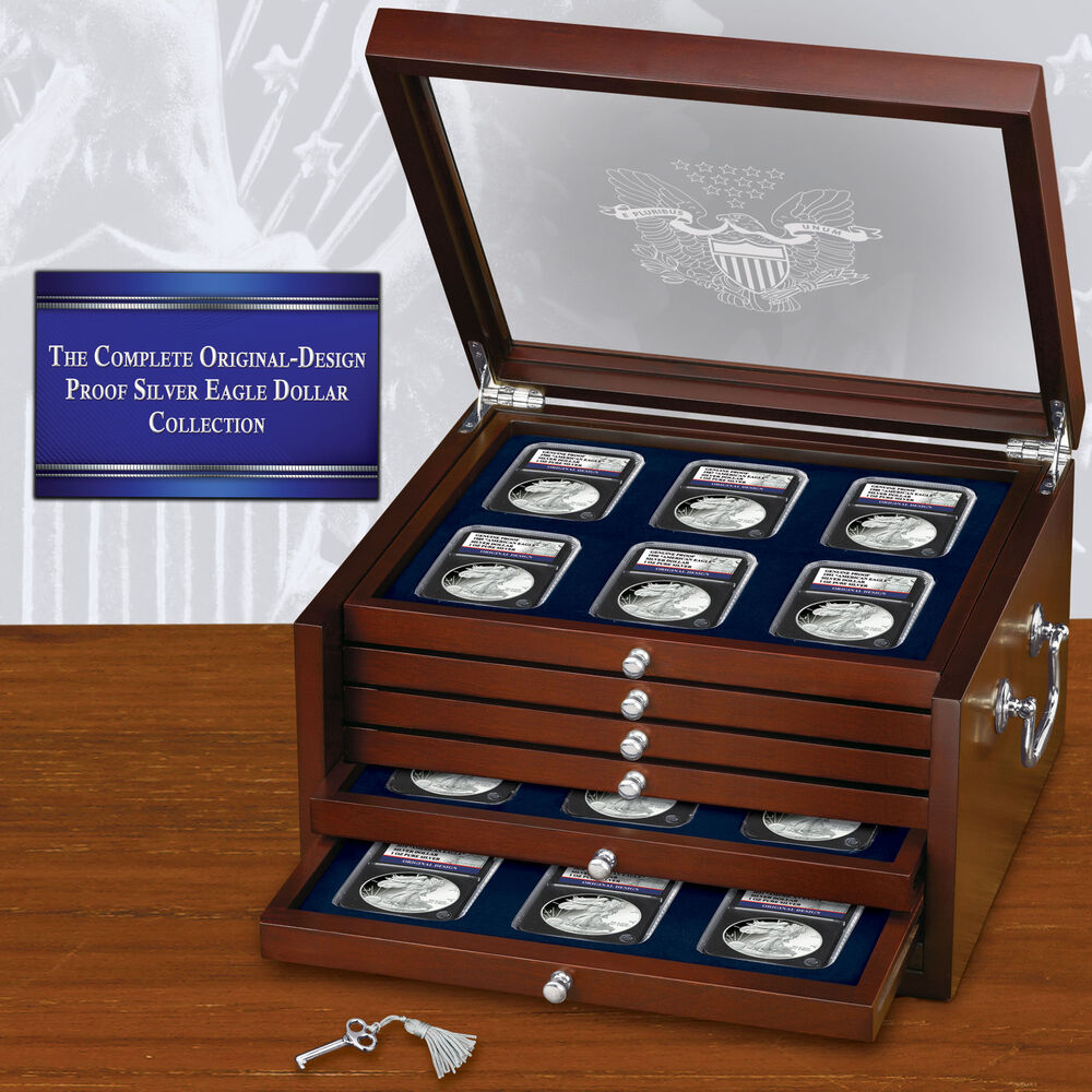 The Complete OriginalDesign Proof Silver Eagle Dollar Collection