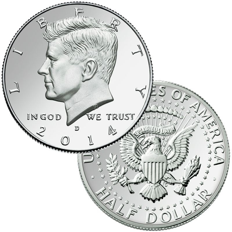 The Complete Kennedy Silver Half Dollar 2014 Collection KFS 2