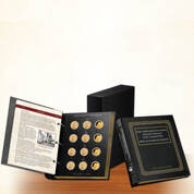 Bonded leather Album Designed to Hold 72 Encapsulated Golden Dollars 194 1