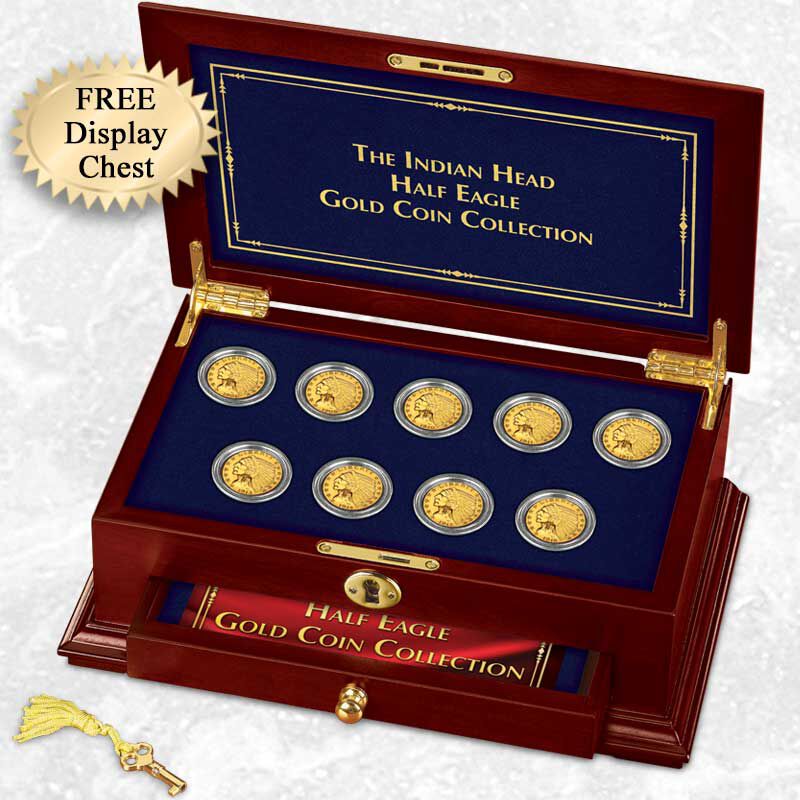 The Indian Head Half Eagle Gold Coin Collection GH5 3