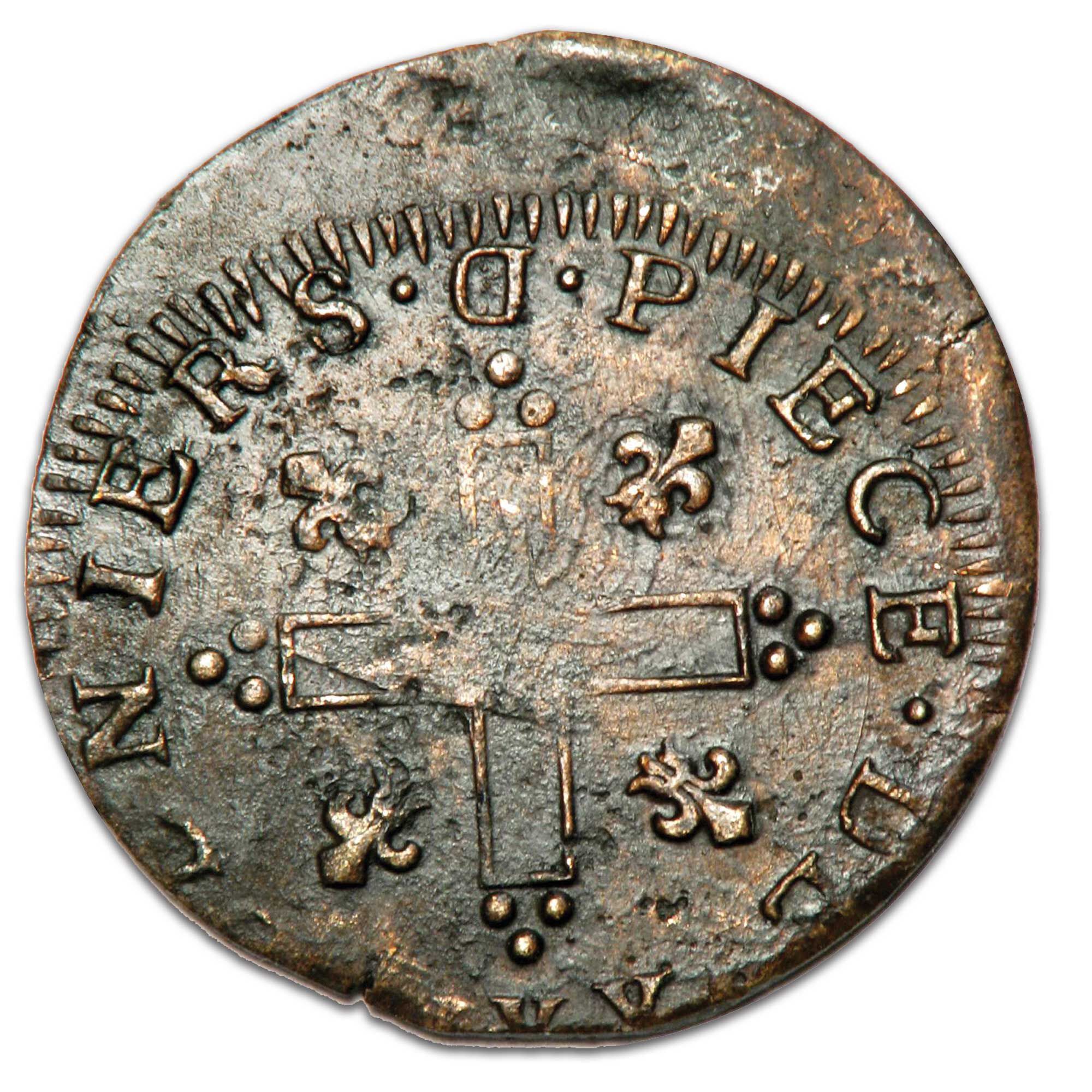 18th century musketeer coin from the new world hoard NWH b Coin