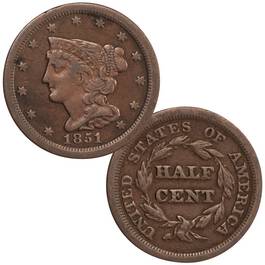 The Last US Half Cent Coins HCH 4