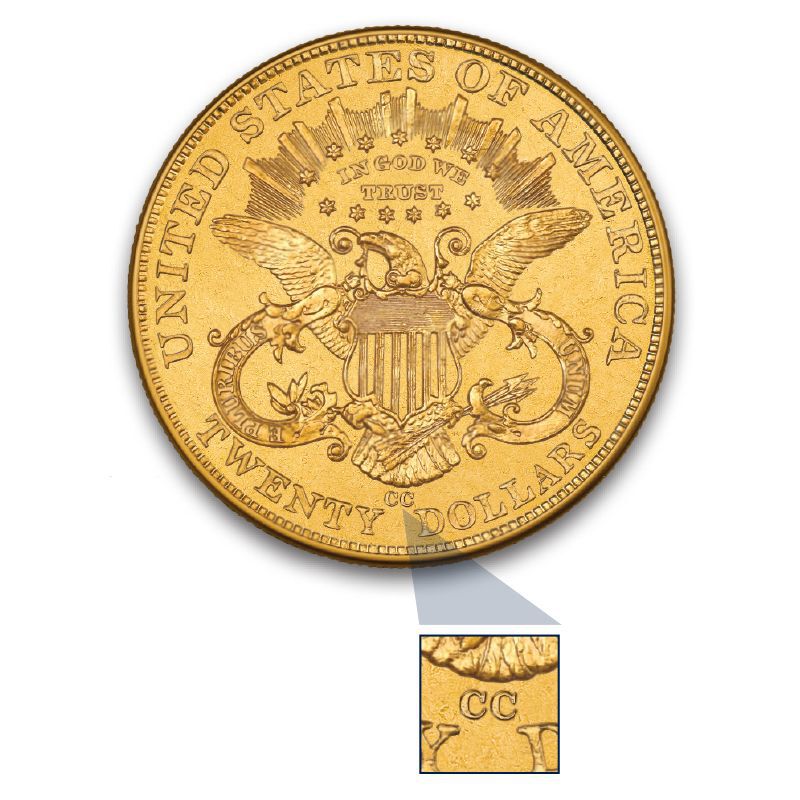 The Only Carson City Mint 20 Gold Coin C20 2
