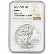 The Certified Uncirculated American Eagle Silver Dollar Collection S69 4