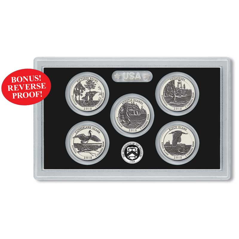The Complete US National Parks State Quarters Silver Proof Set Collection ASP 2