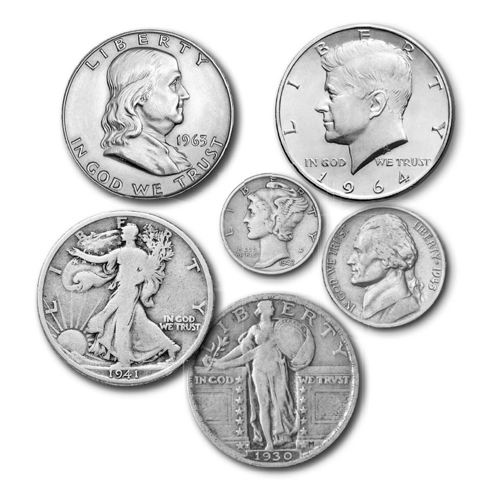 a century of us silver coins mint mark collection SI2 c Coins