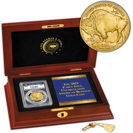 2025 early issue uncirculated american buffalo gold GB5 a Main