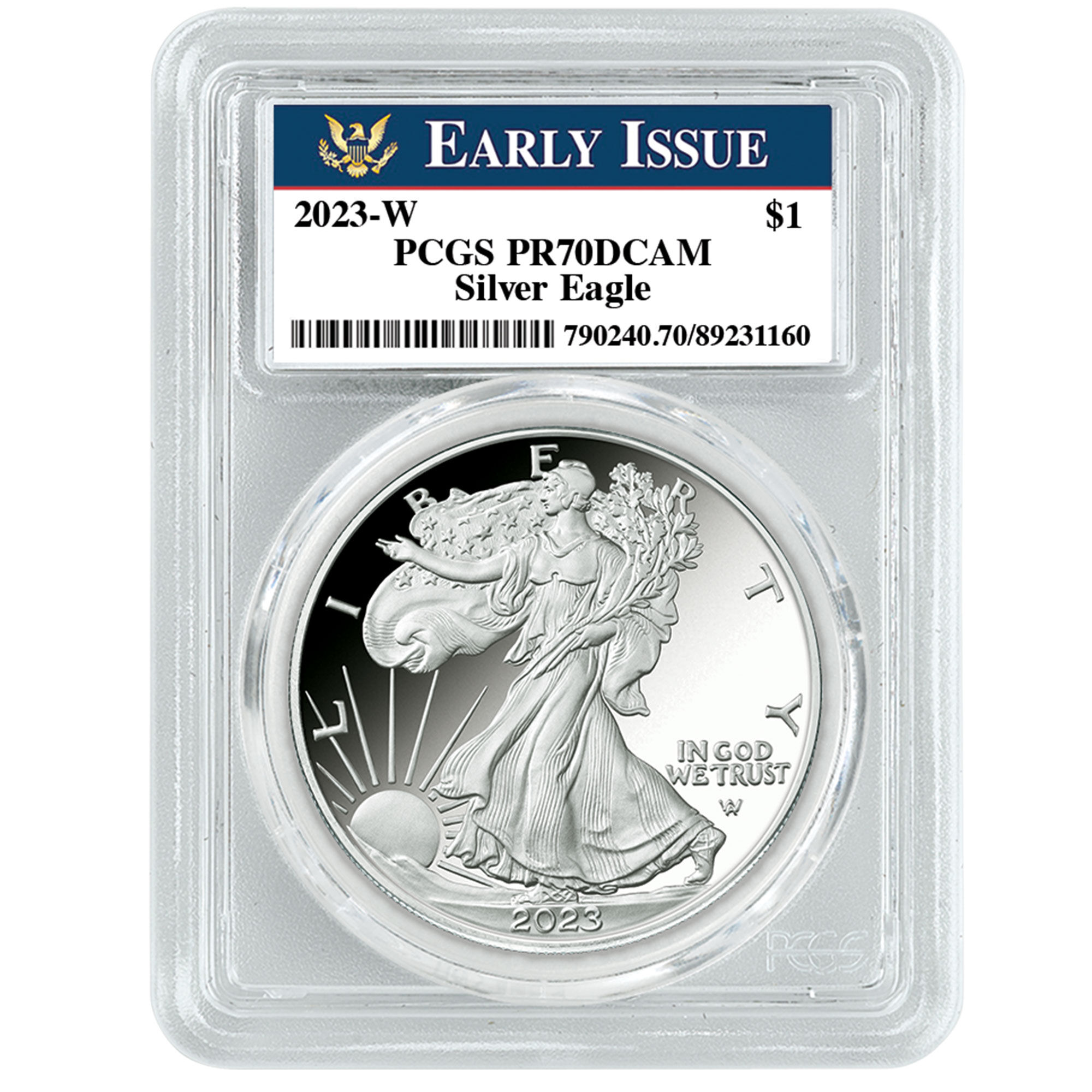 2023 proof american eagle silver dollar E23 a Main