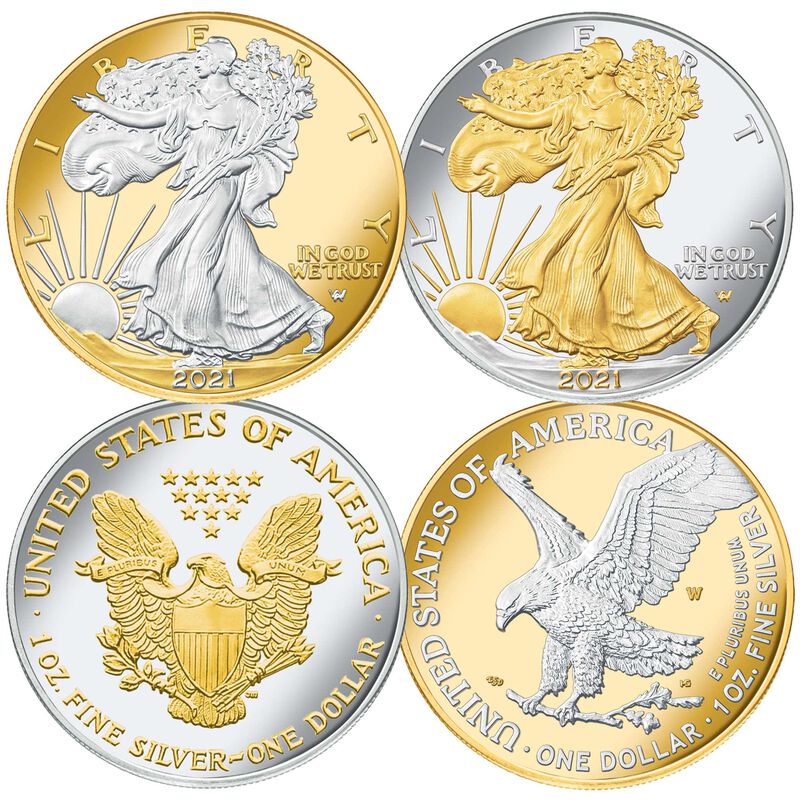 platinum gold highlighted first last american eagles EGP c Coin
