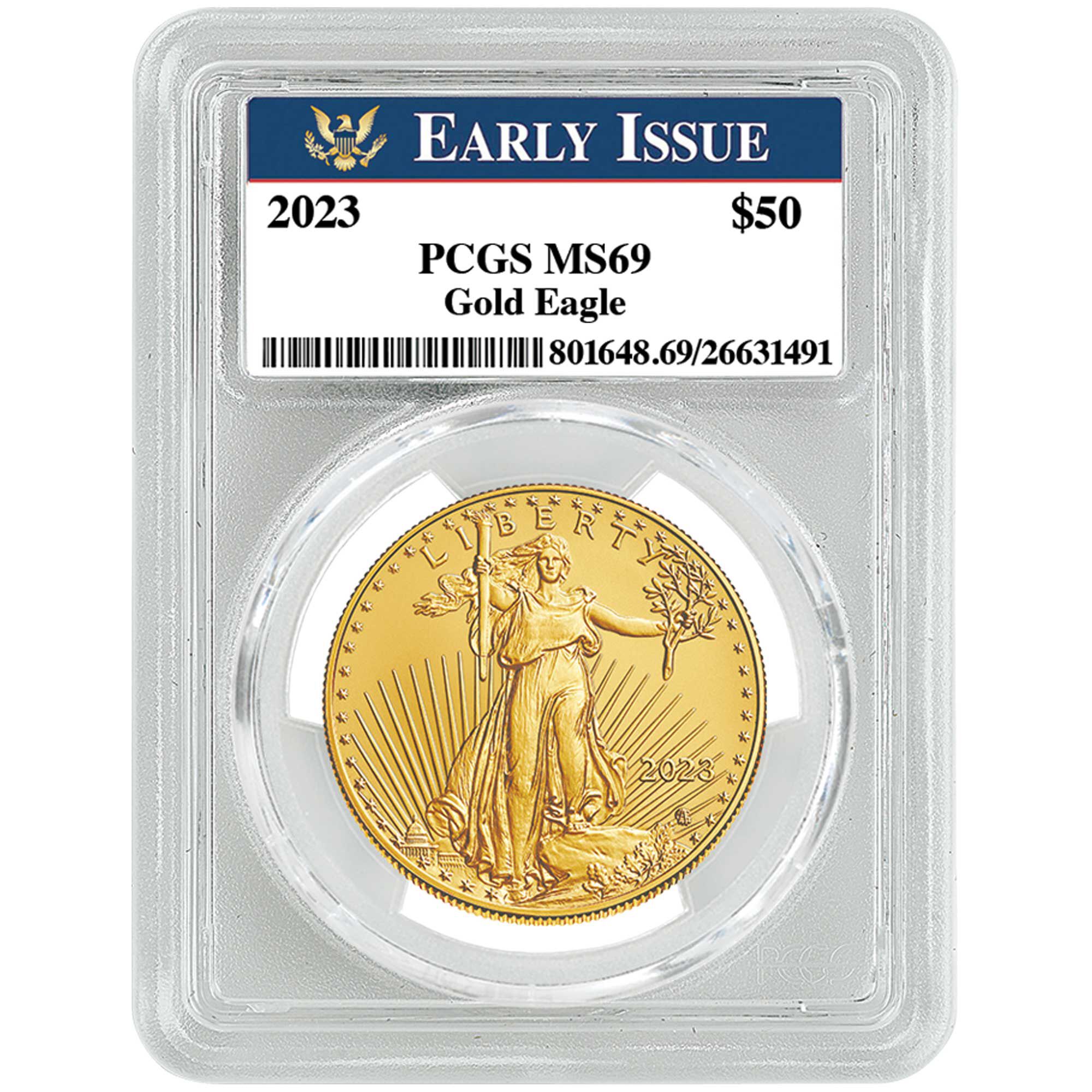 2023 early issue uncirculated american eagle gold coin GE3 a Main