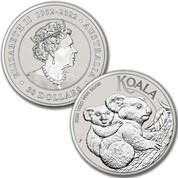2023 one kilo silver koala coin AKL b Coin
