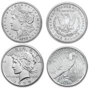complete morgan peace silver dollar 100th anniversary MDS b Coins