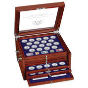 john f kennedy uncirculated half dollar collection KHU b Chest