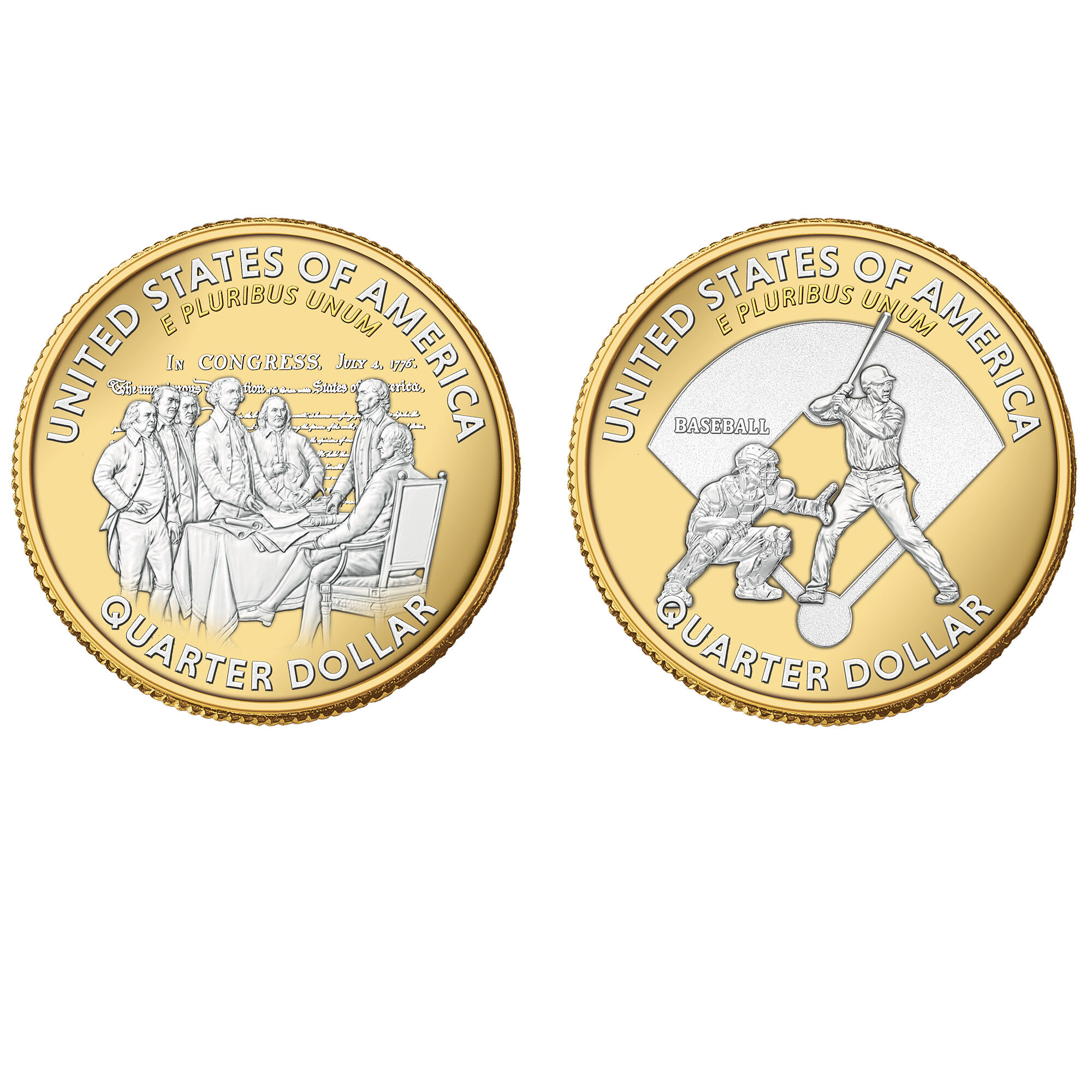 platinum gold highlighted celebrating america APG c Coin