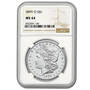 1899 one dollar silver coin and currency MBS d Slab