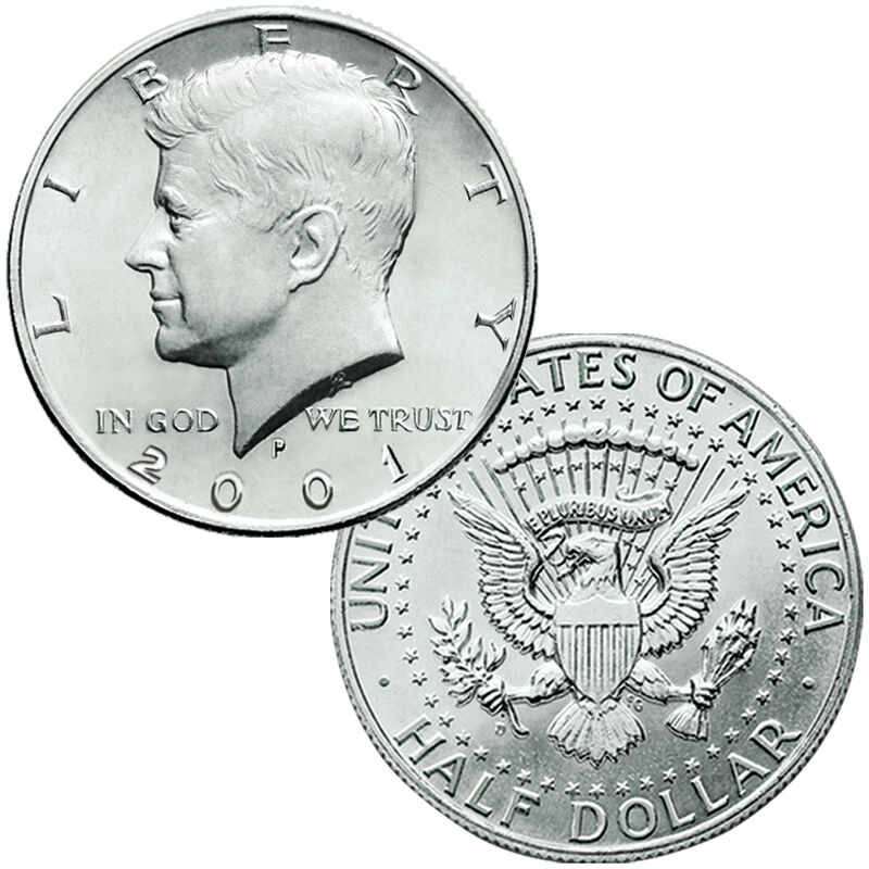 The John F Kennedy Uncirculated US Half Dollar Collection JK2 3