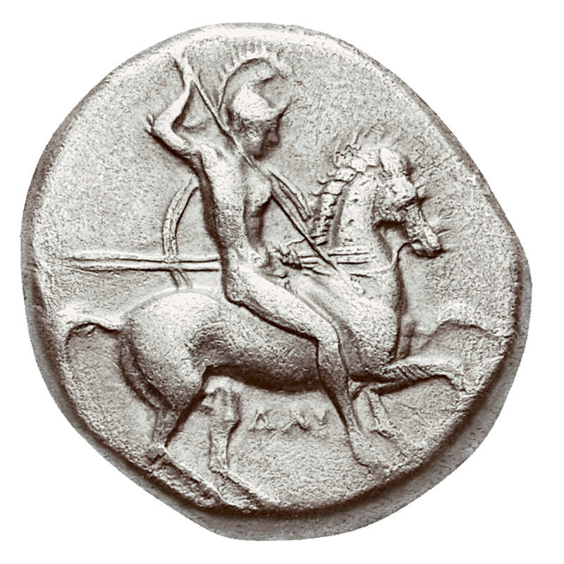 Ancient Greek Silver Taras Coin AST 2