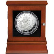 queen elizabeth ii five ounce silver proof memorial QE5 b Disp