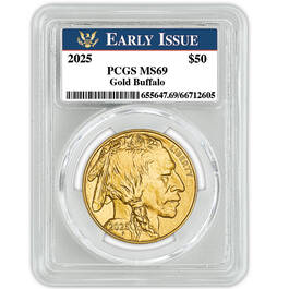 2025 early issue uncirculated american buffalo gold GB5 b Slab