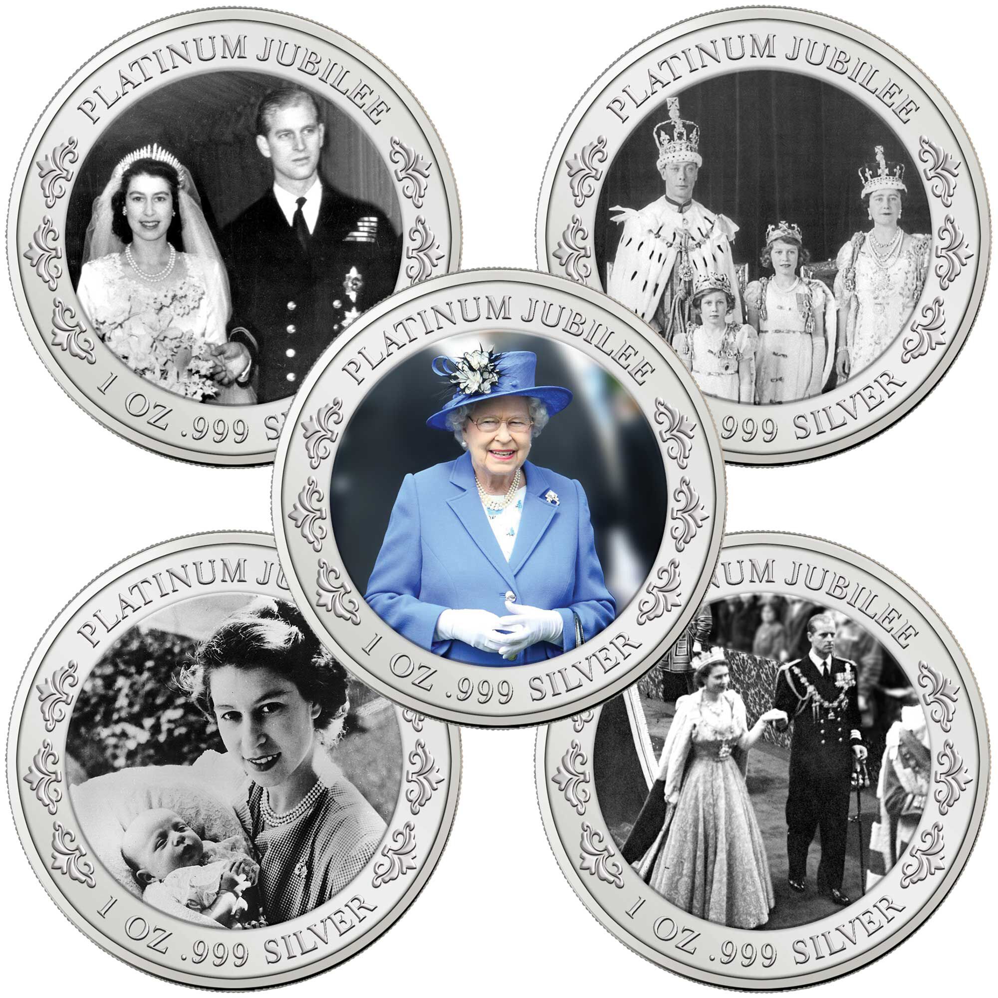 queen elizabeth ii platinum jubilee silver coins QSM c Coins