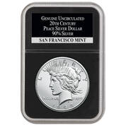 complete uncirculated morgan and peace 20th century DUT b Slab