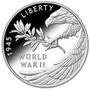 end of wwii 75th anniversary proof silver medal W2F a Main