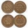 the complete type set of indian head pennies IPT b 1859and1861Coins