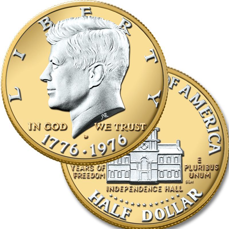 The Platinum and GoldHighlighted Kennedy HalfDollar Collection