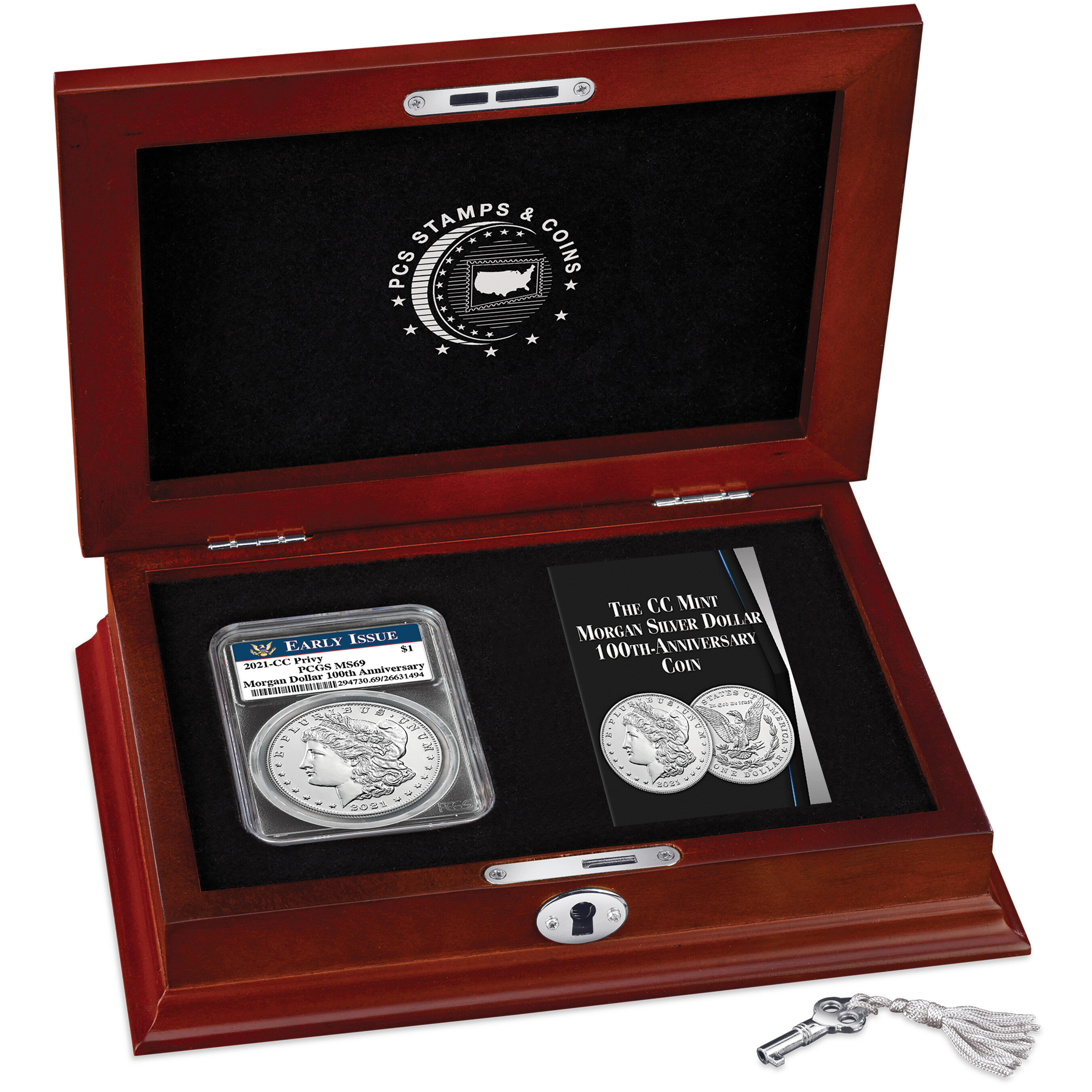 cc mint morgan silver dollar anniversary coin C1M g Disp