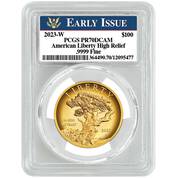 2023 american liberty high relief proof 100 dollar GL3 a Main