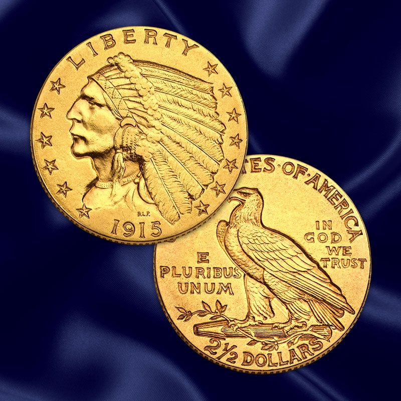 The US Indian Head Gold Coin Collection GHI 6