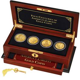 four centuries of america's largest gold coins GC4 g Display