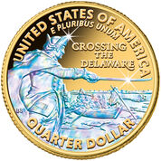 holographic gold plated celebrating america CQH b Coin