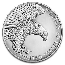 americas first 2 and a half ounce silver medal SVL d Coin