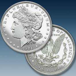 1921 Uncirculated Morgan Silver Dollar US4 1