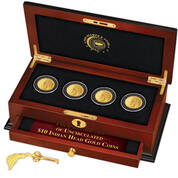 four decade set of uncirculated 10 dollar indian heads GID a Main