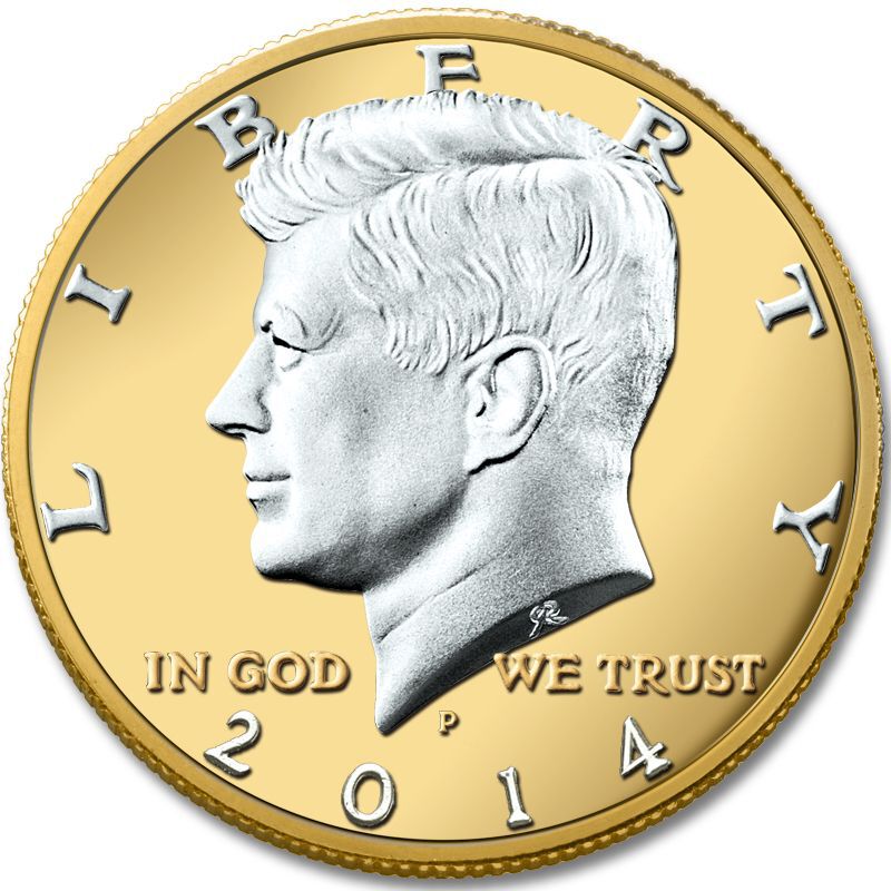 The Platinum and Gold Highlighted Kennedy Half Dollar Collection KPG 3
