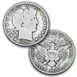 1906 Barber Half Dollar BH5 1