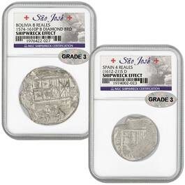 The 1622 Royal Treasure Silver Shipwreck Coins SSJ 3
