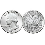 uncirculated washington silver quarters collection WQA b Coin