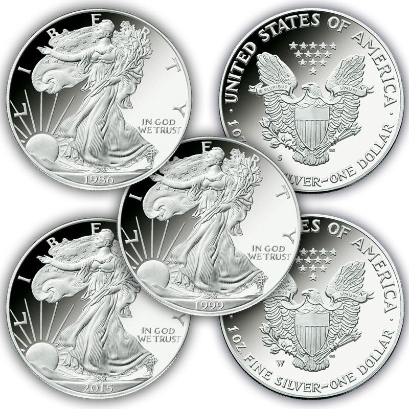 The Proof American Eagle Silver Dollar Mint Set SPW 1