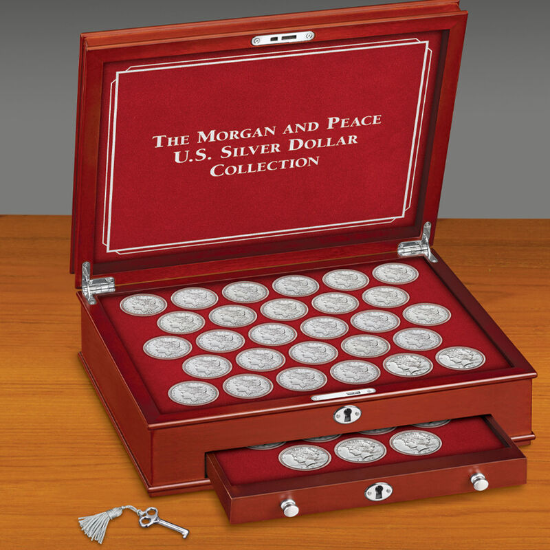 morgan and peace us silver dollar collection SLV g Disp