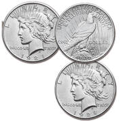 complete collection of us peace silver dollars BKP a Main