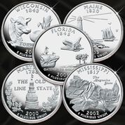 Silver Proof Statehood Quarters Sets QPS 1