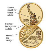 The Reverse Proof Statehood Innovation Dollar Coin Collection IRP 2