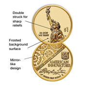 The Reverse Proof Statehood Innovation Dollar Coin Collection IRP 2