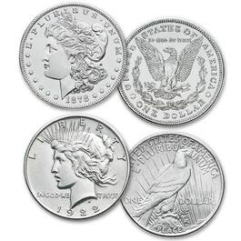 ngcx gem uncirculated morgan and peace silver dollar XMP d Coins