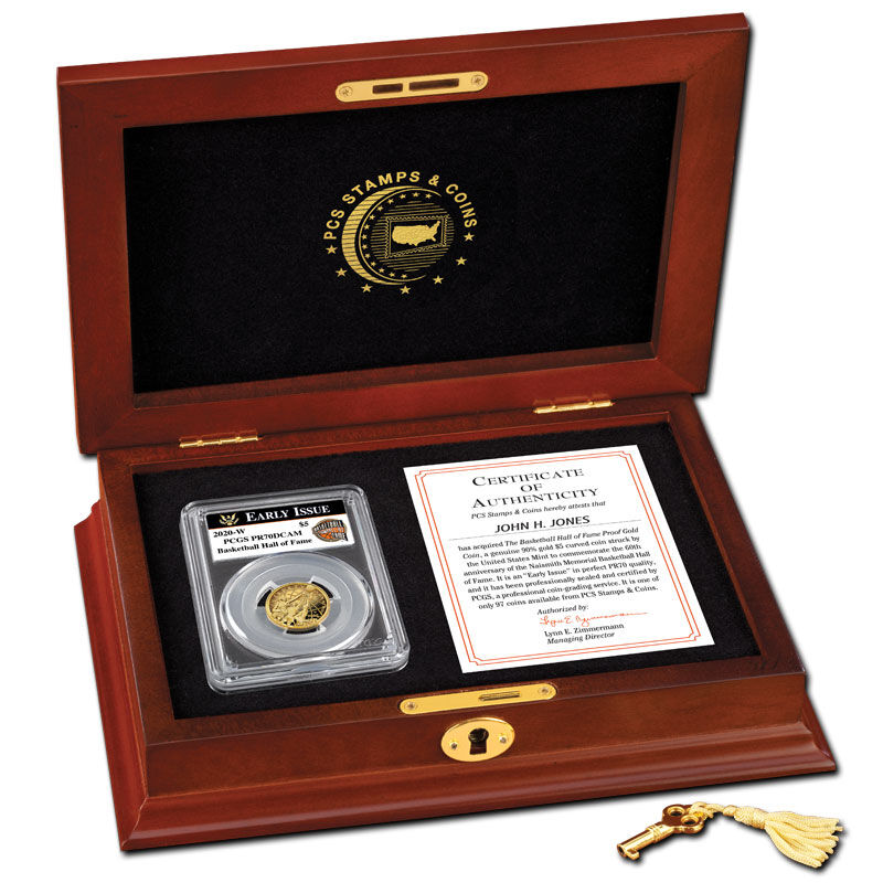 The Basketball Hall of Fame Proof Gold Coin GBE 4