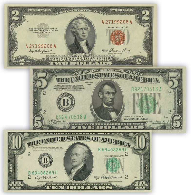 Uncirculated Historic US Currency UCC 2